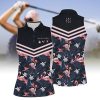 Golf Friends Nice Shot Team Muticolor Sleeveless Women Polo Shirt For Ladies, Golf Shirt